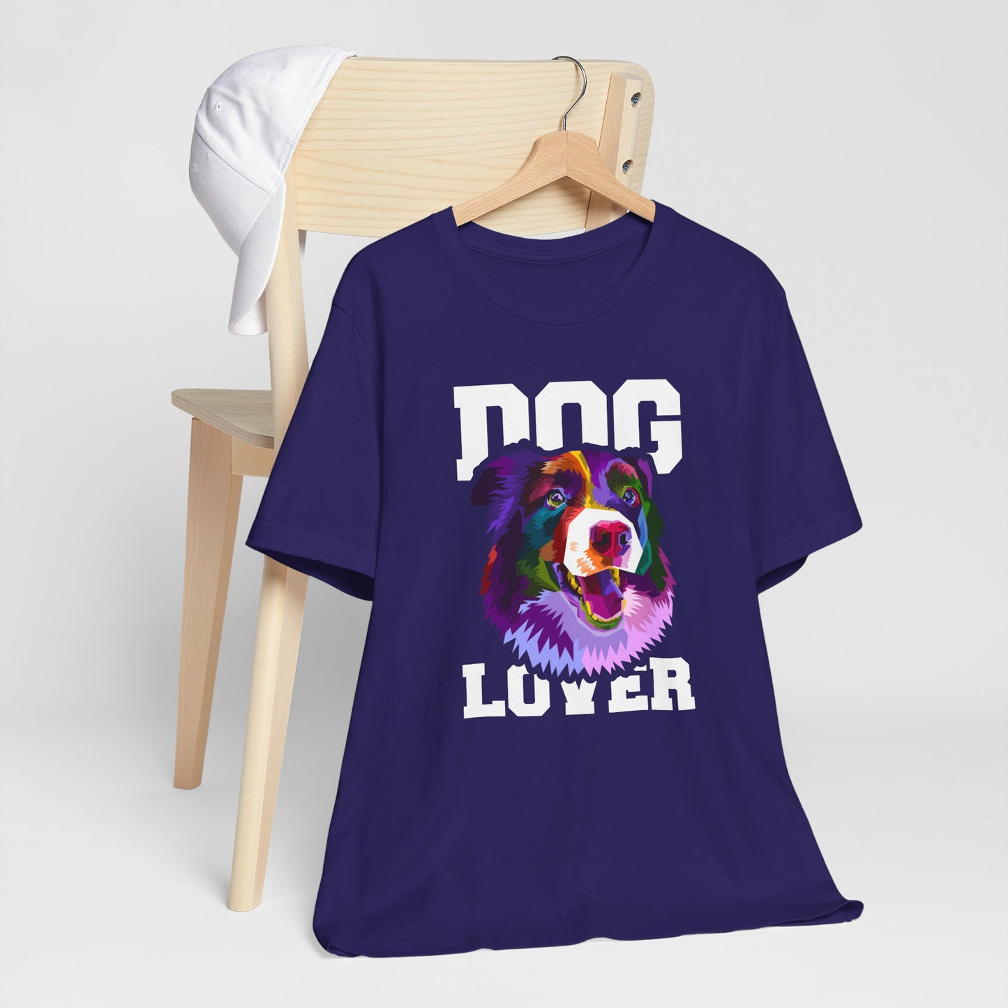 T-Shirt Unisex Dog Lover Shirt | Graphic T-Shirt with Dog Design and 'Dog Lover' Text