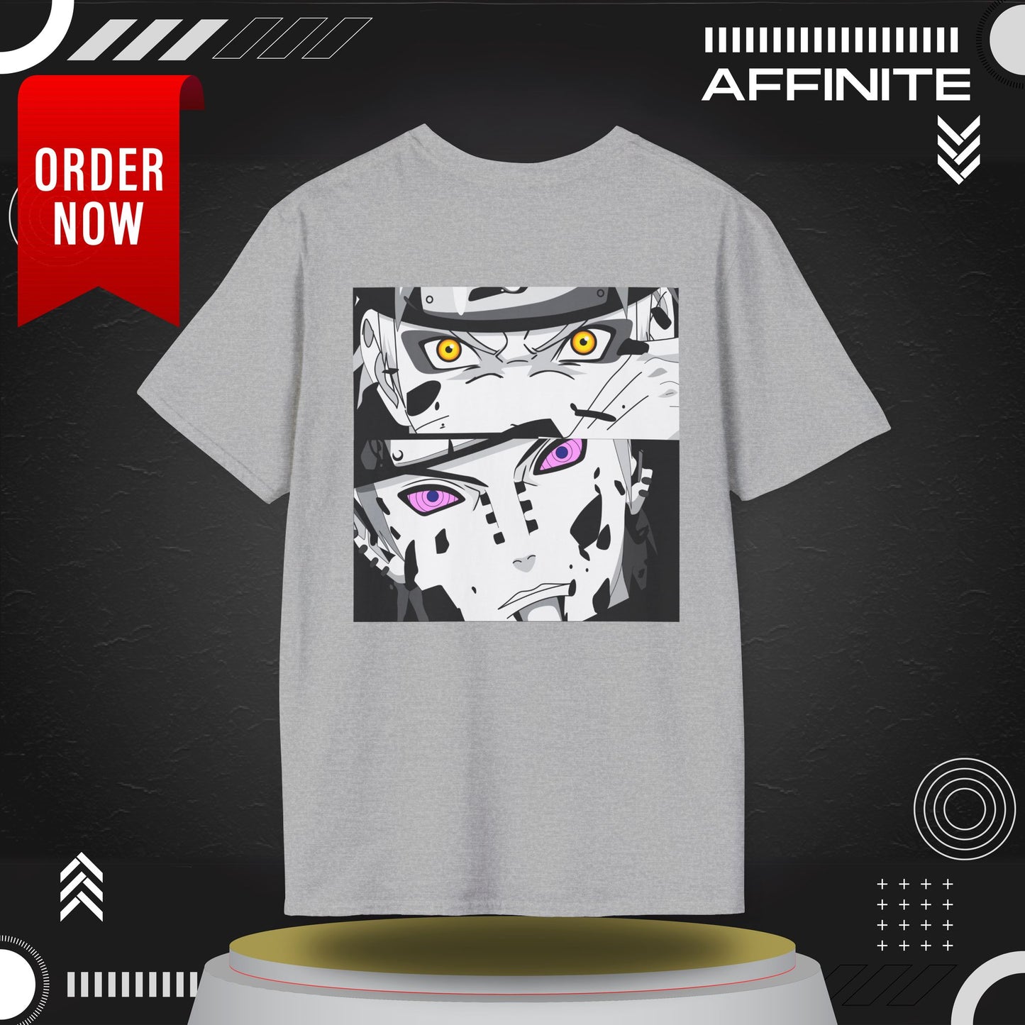 T-Shirt Anime-Jiraiya Inspired Unisex Softstyle T-Shirt with Bold Graphics
