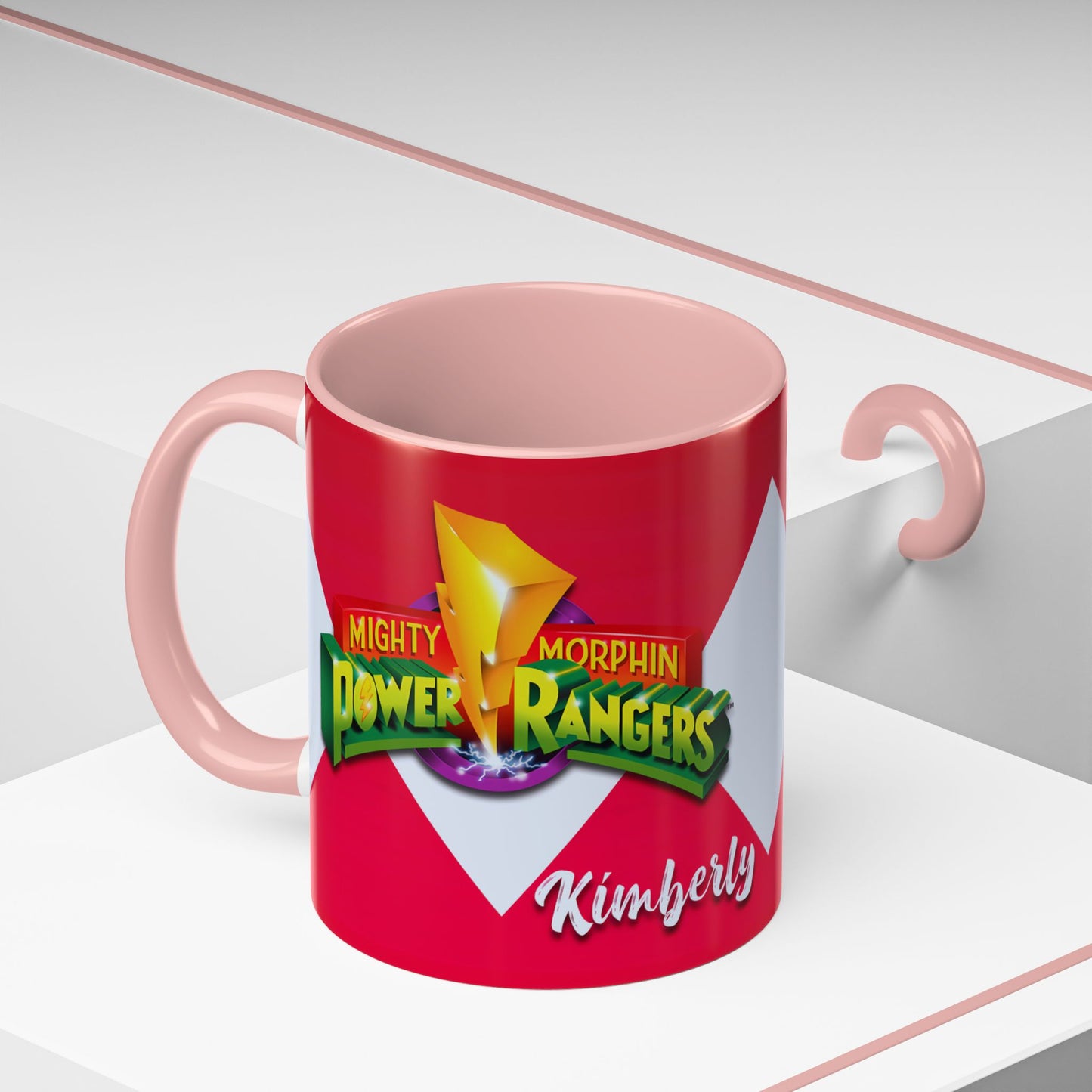 Mug Mighty Morphin Power Rangers Pink Ranger Ceramic Mug - 11oz & 15oz Coffee Mug - Accent Mug for Pop Culture Fans