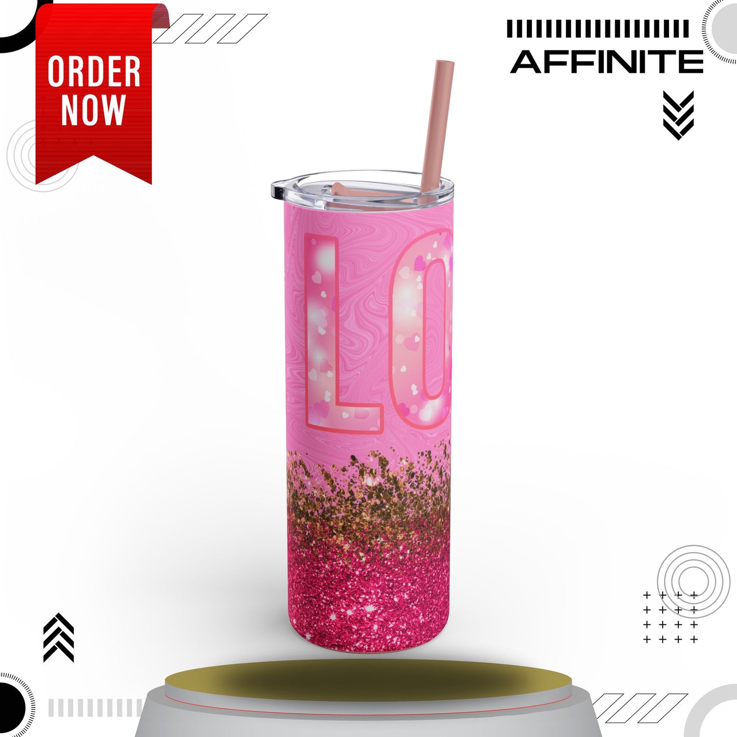 Tumblers Love-Focused Skinny Matte Tumbler – 20oz Perfect Gift Idea