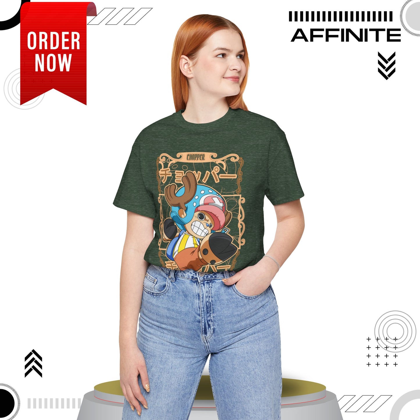 T-Shirt Anime-Inspired Unisex Short Sleeve Tee - 100% Cotton Chopper T-Shirt by Bella+Canvas