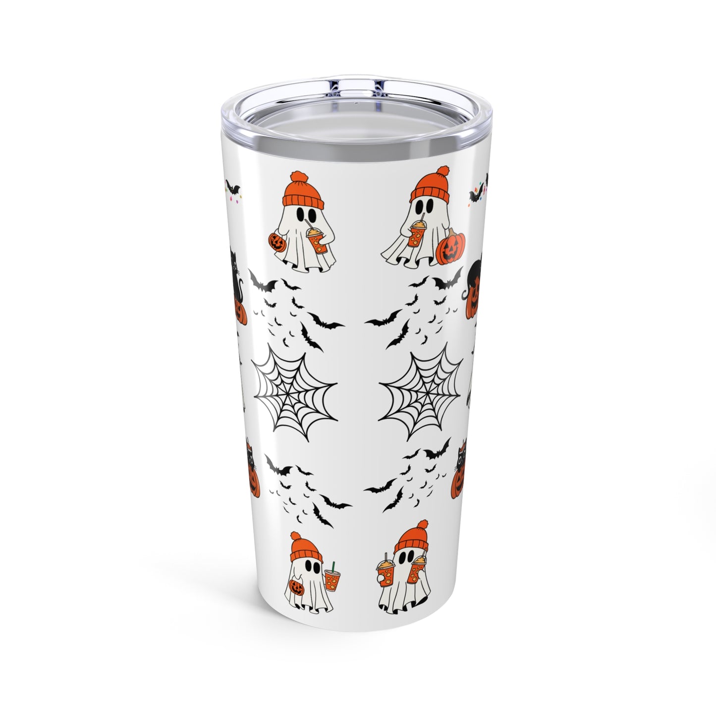 Tumblers Tumbler 20oz White, "Spooky Halloween 20oz Tumbler" Keep Your Drinks Hot or Cold with Style!