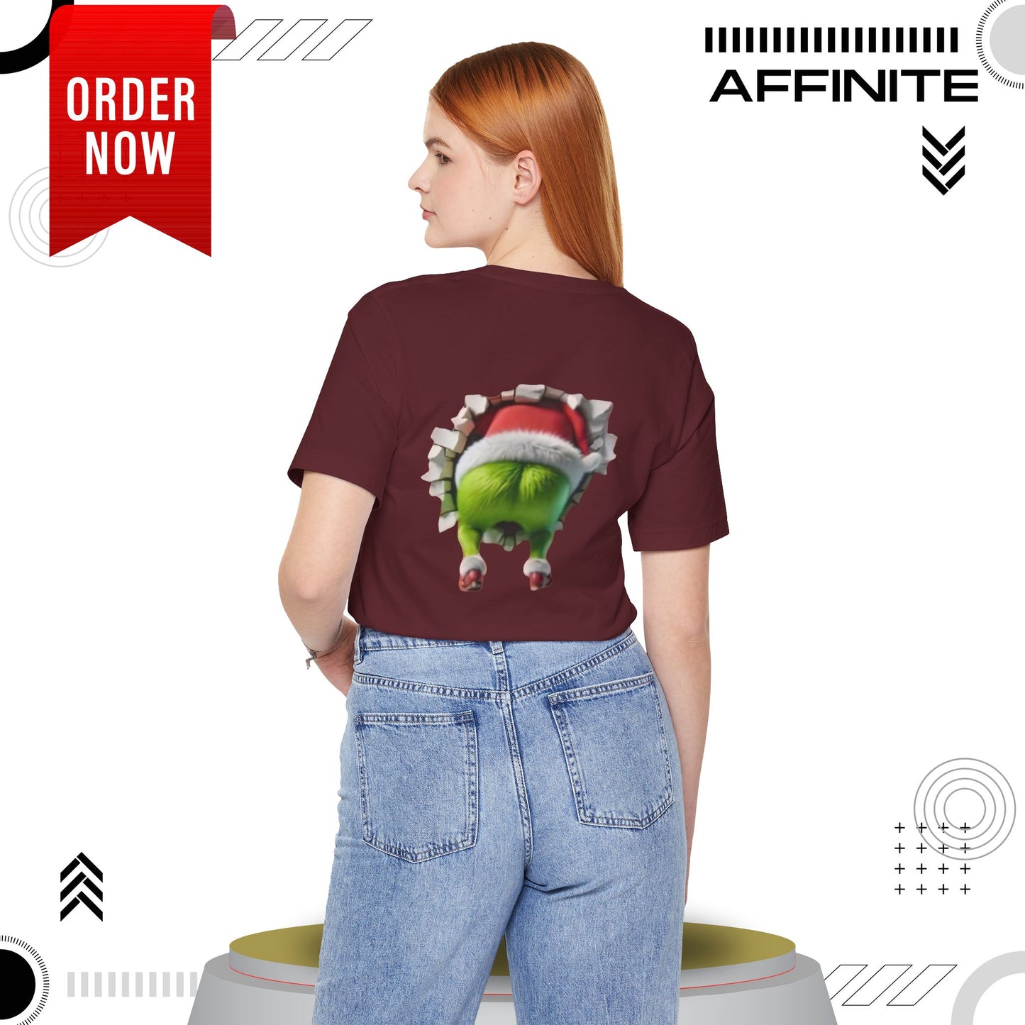 T-Shirt The Grinch Unisex Jersey Short Sleeve Tee | Soft Cotton Christmas T-Shirt