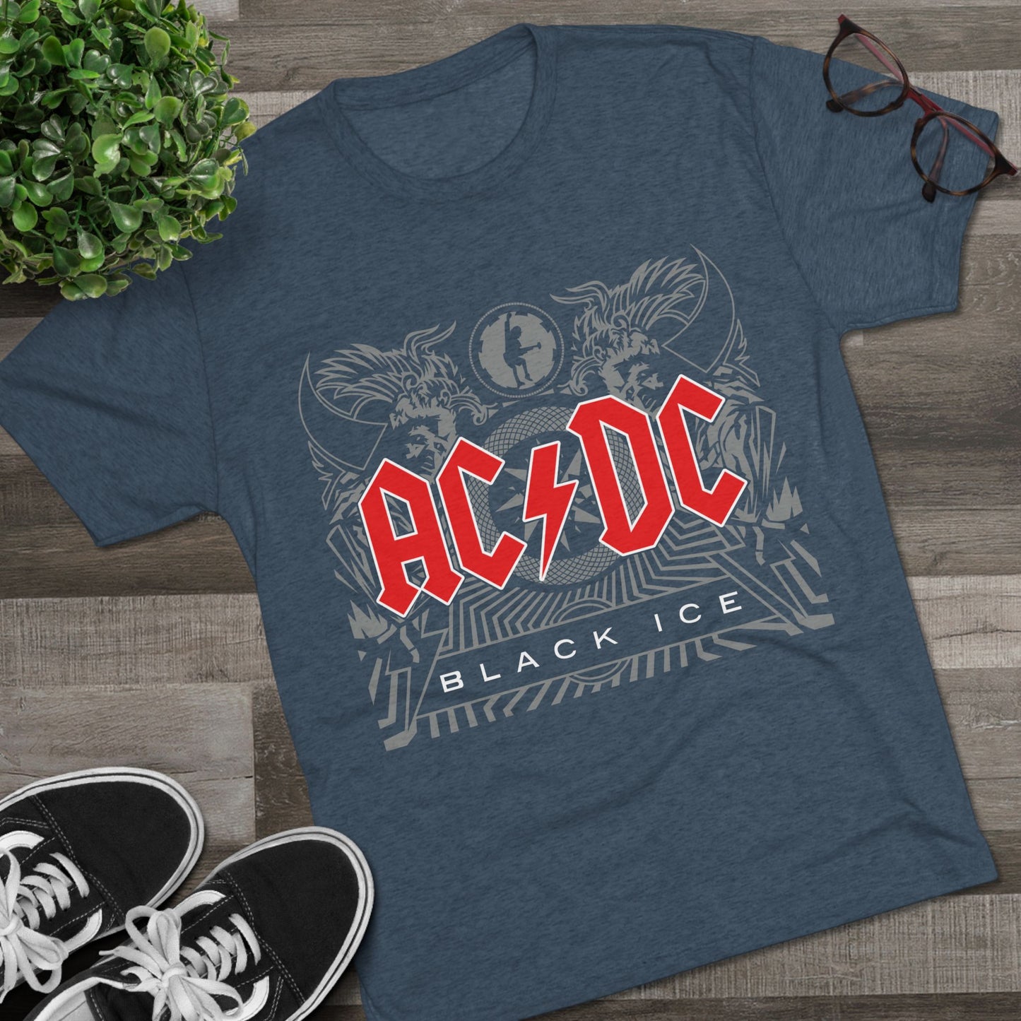 T-Shirt ACDC Black Ice T-Shirt - Official Graphic Rock Tee (Unisex)