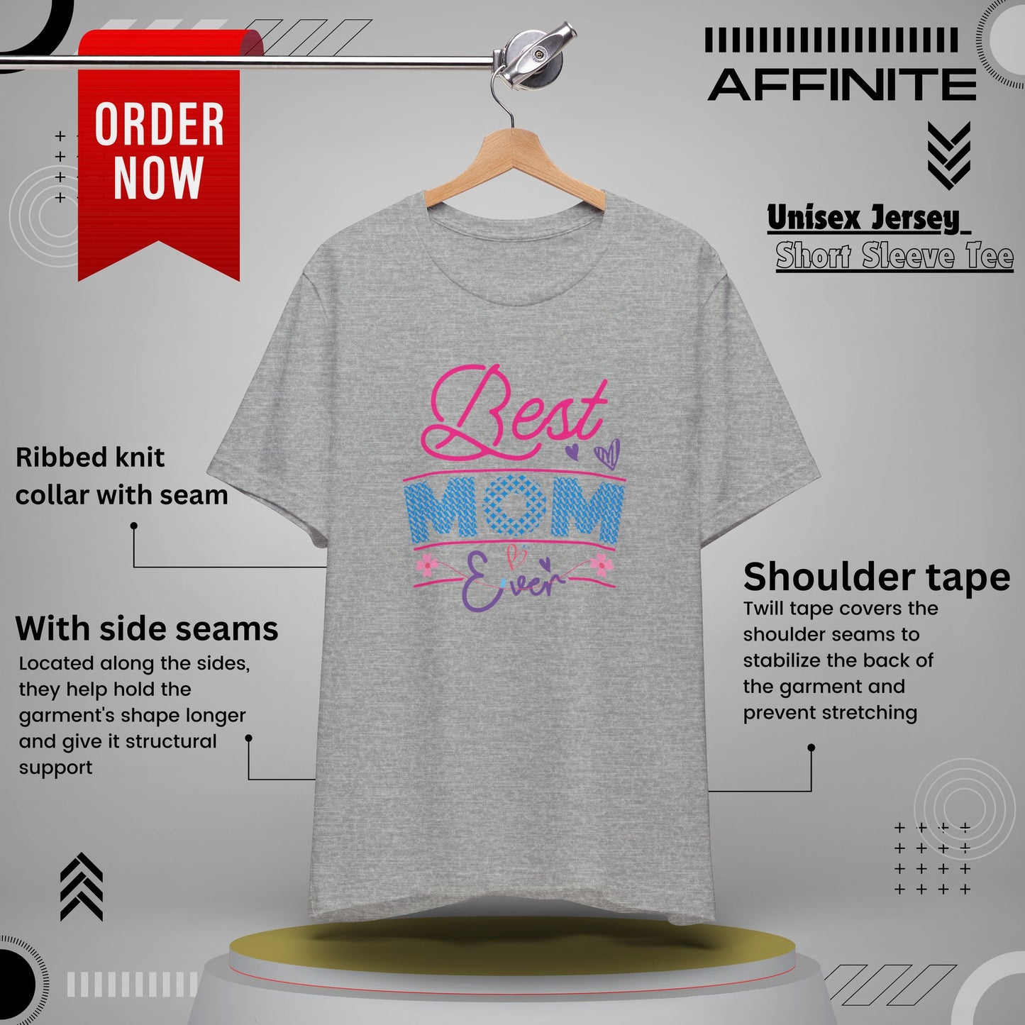 T-Shirt Best Mom Ever – Show Love & Appreciation in This T Shirt Athletic Heather