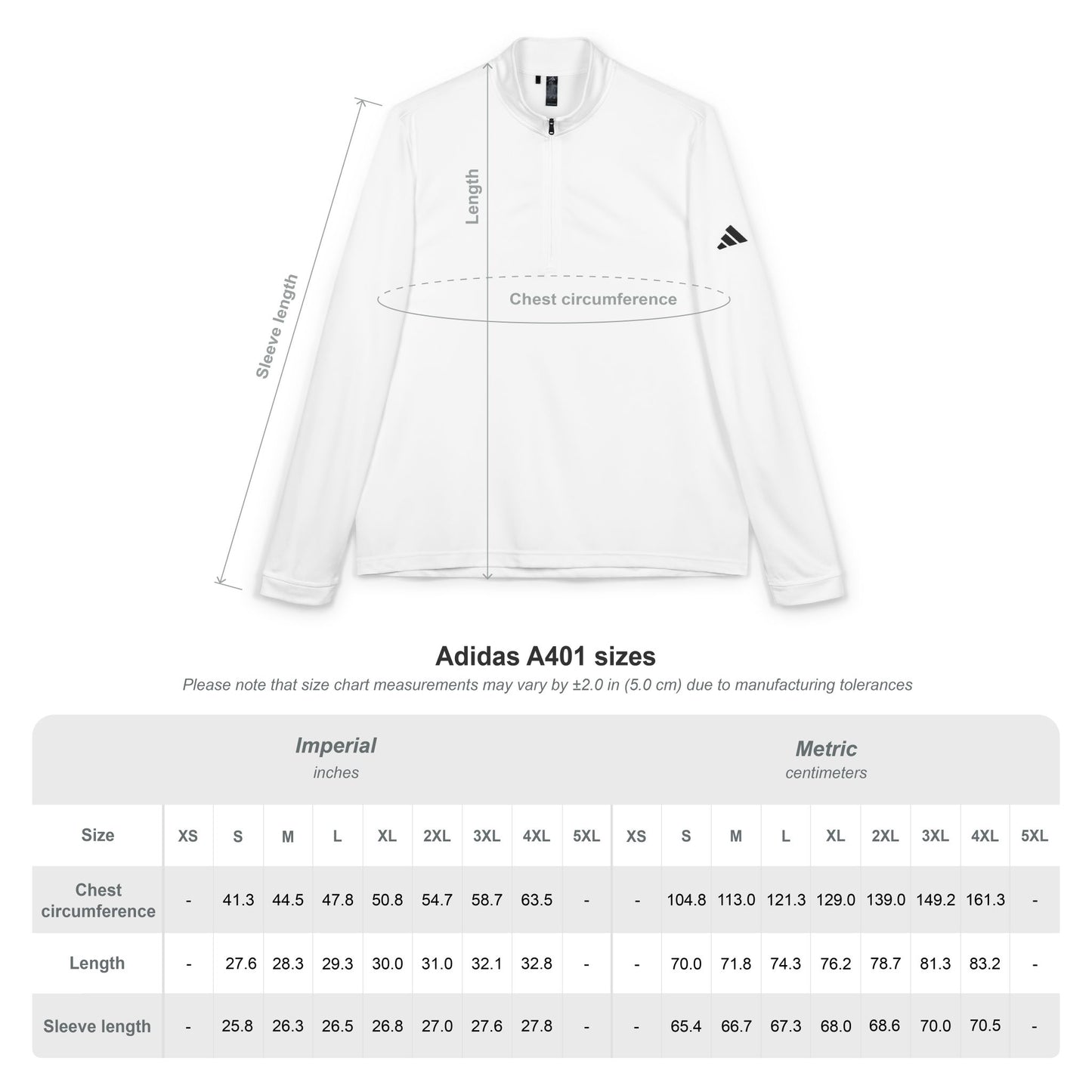 Sweatshirt adidas® Quarter-Zip Pullover (Embroidery)