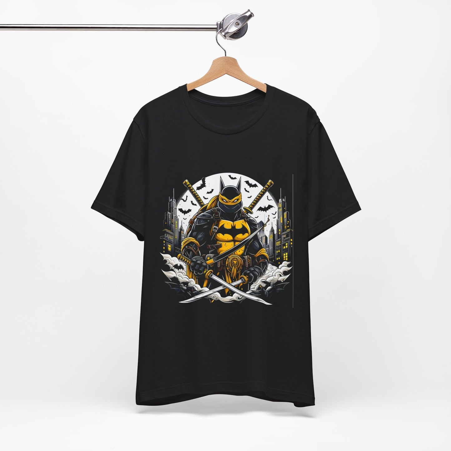 T-Shirt Ninja Batman Tee | Unisex Jersey Graphic T-Shirt Black