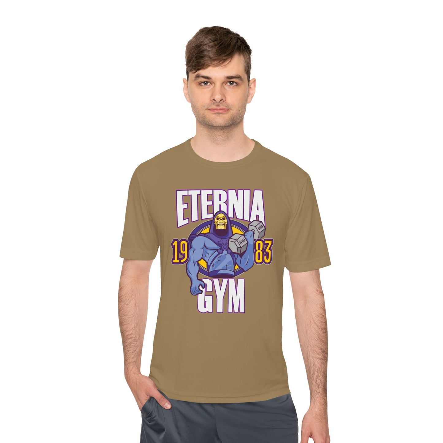 T-Shirt Eternia Gym Unisex Moisture Wicking Tee - Vintage Muscle Workout Shirt