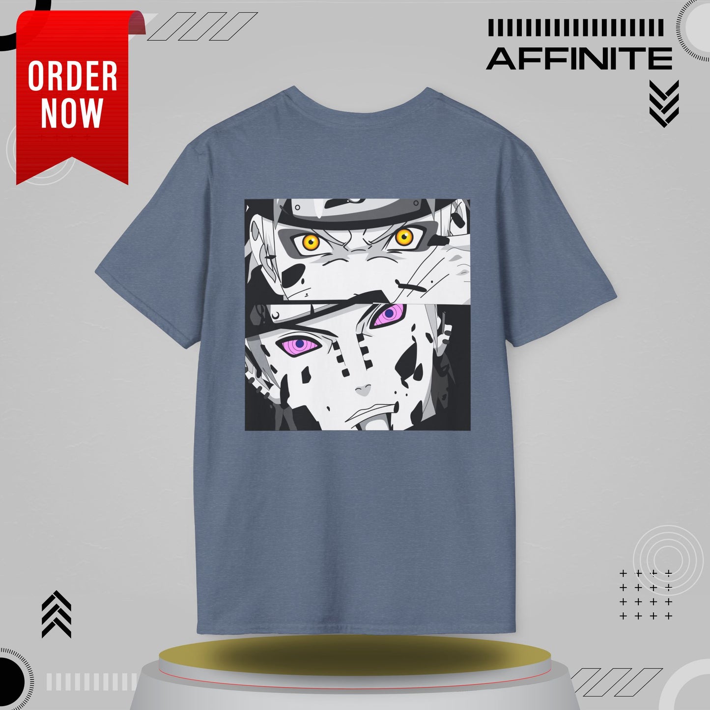 T-Shirt Unisex Softstyle T-Shirt - Bold Anime Kakashi Graphics