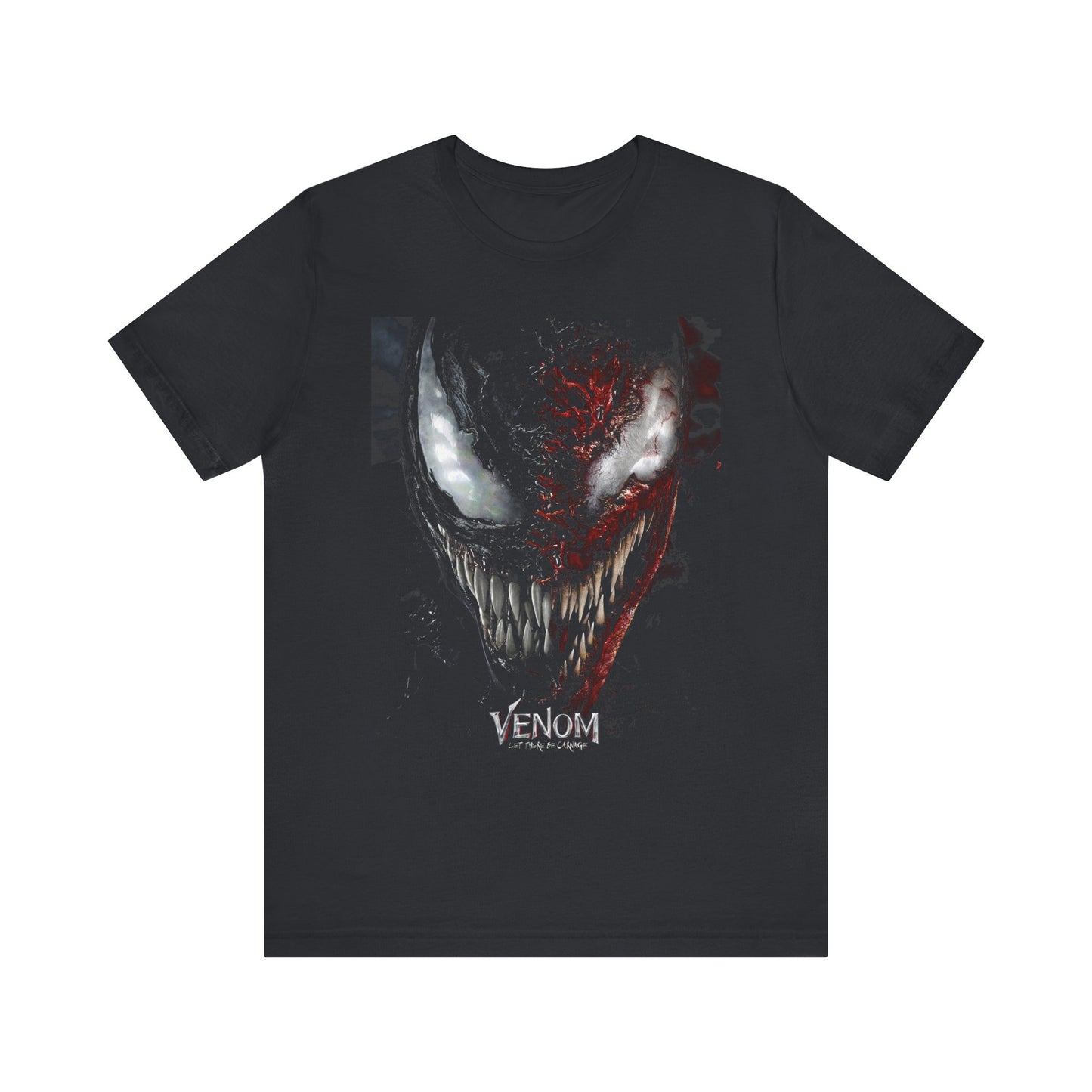 T-Shirt Venom Graphic Tee - Unisex Comic Book T-Shirt for Fans (100% Cotton) Vintage Black