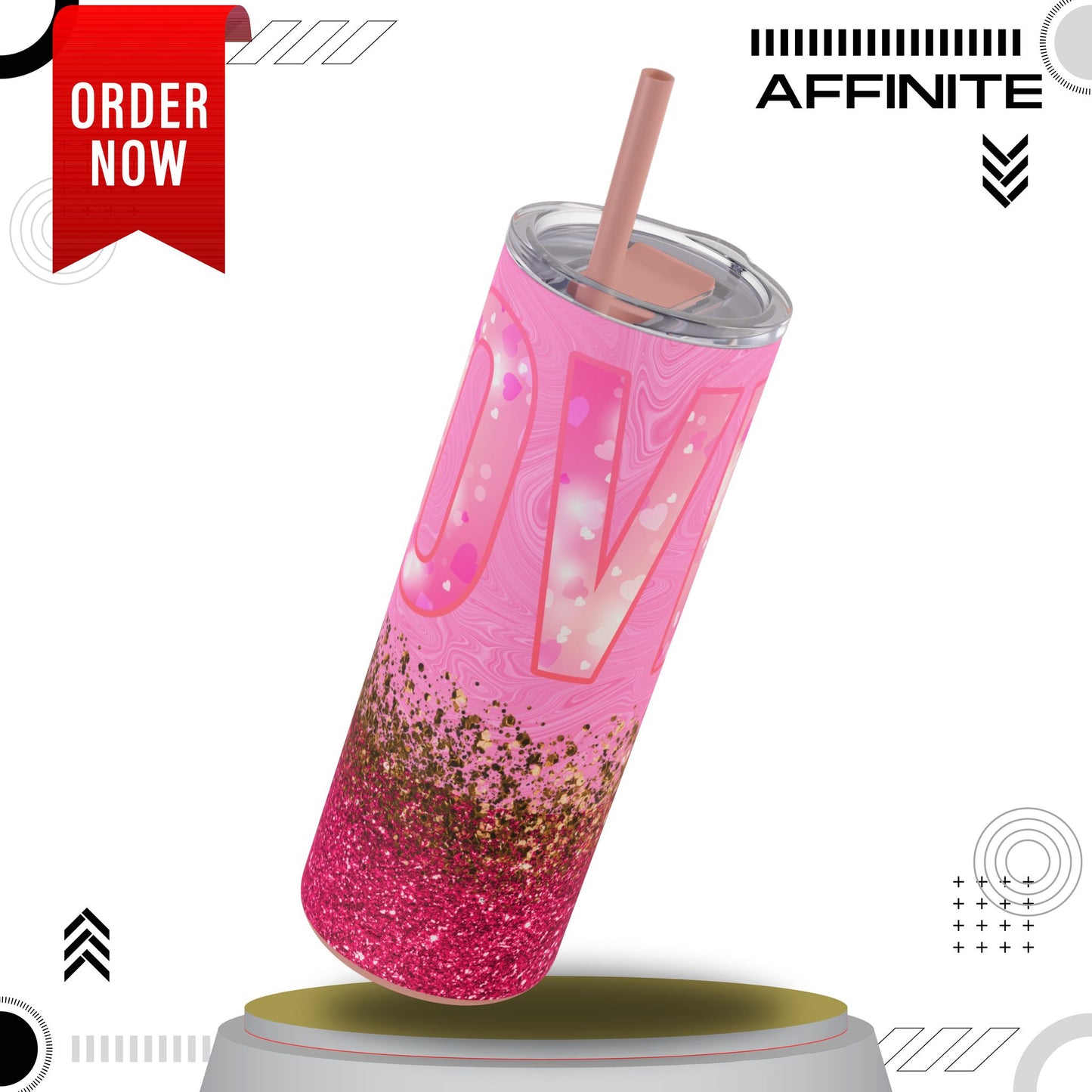 Tumblers Love-Focused Skinny Matte Tumbler – 20oz Perfect Gift Idea