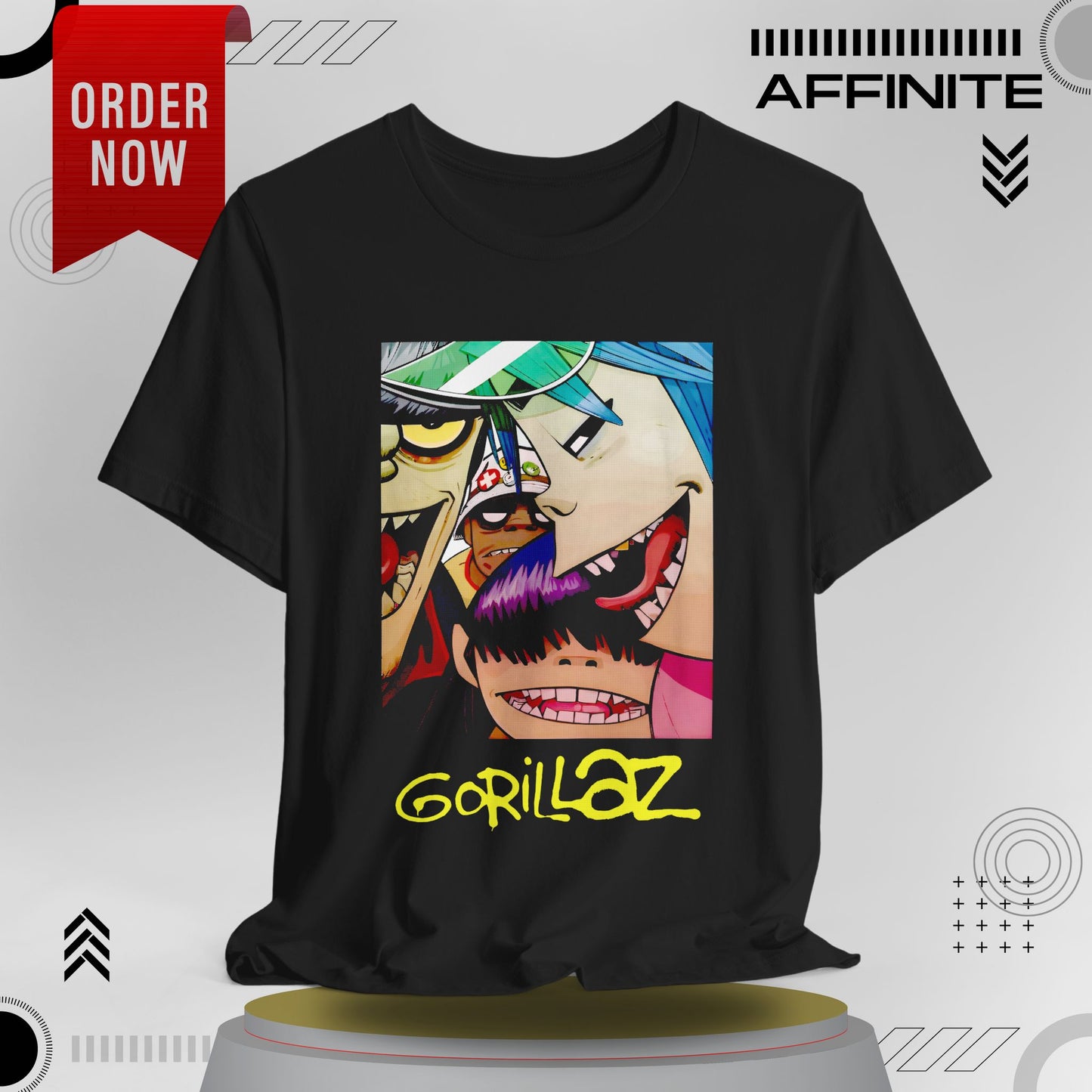 T-Shirt Gorillaz T-Shirt - Streetwear Unisex Band Tee for Music Fans (100% Cotton)