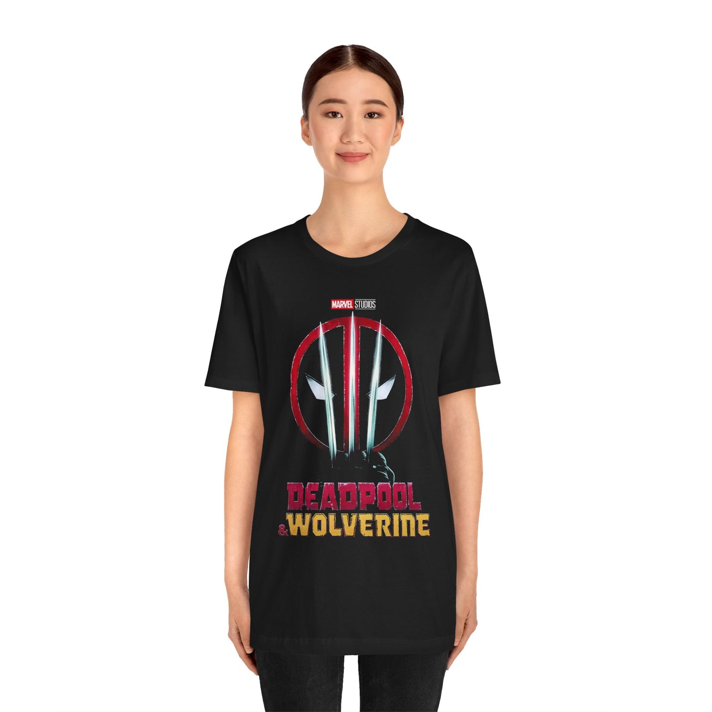T-Shirt Marvel Deadpool & Wolverine Unisex Jersey Tee - Graphic T-Shirt for Comic Fans