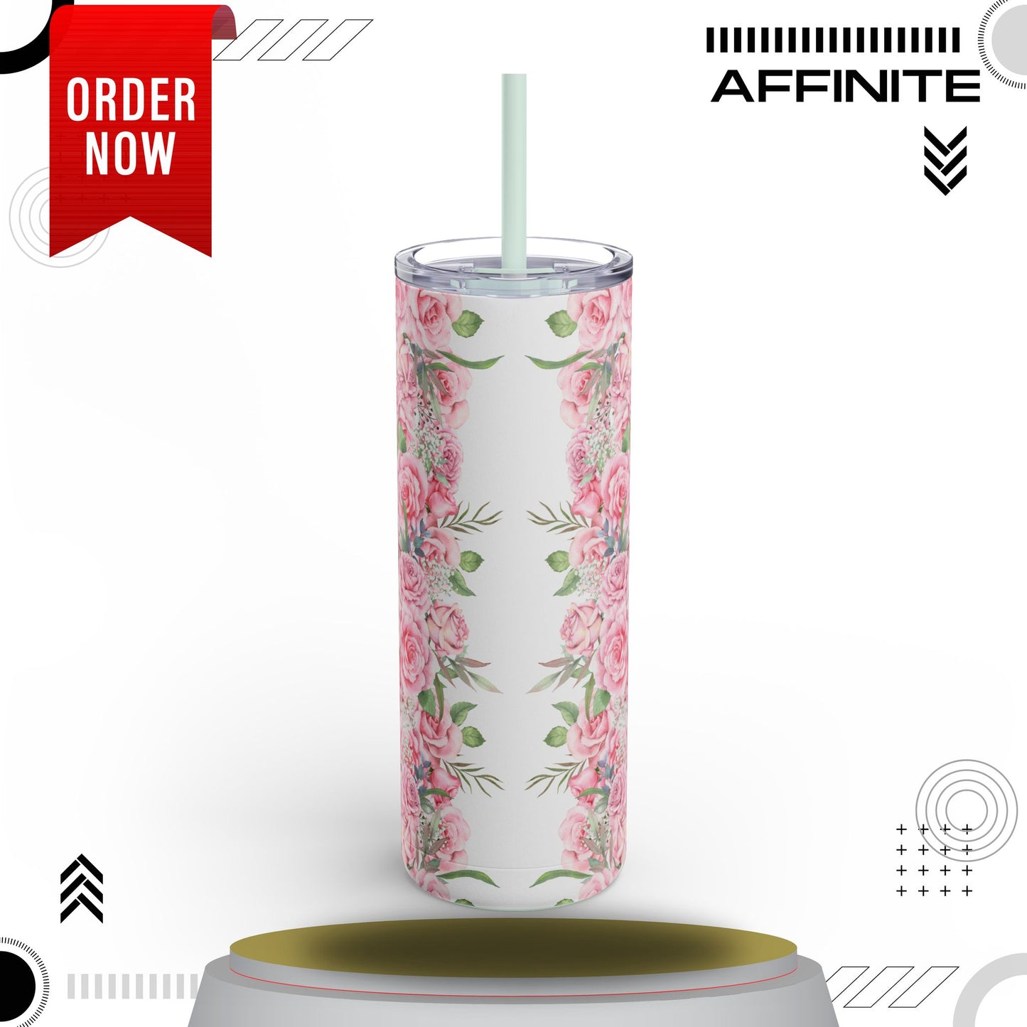 Tumblers Sleek & Stylish 20oz Skinny Matte Tumbler – Love Edition