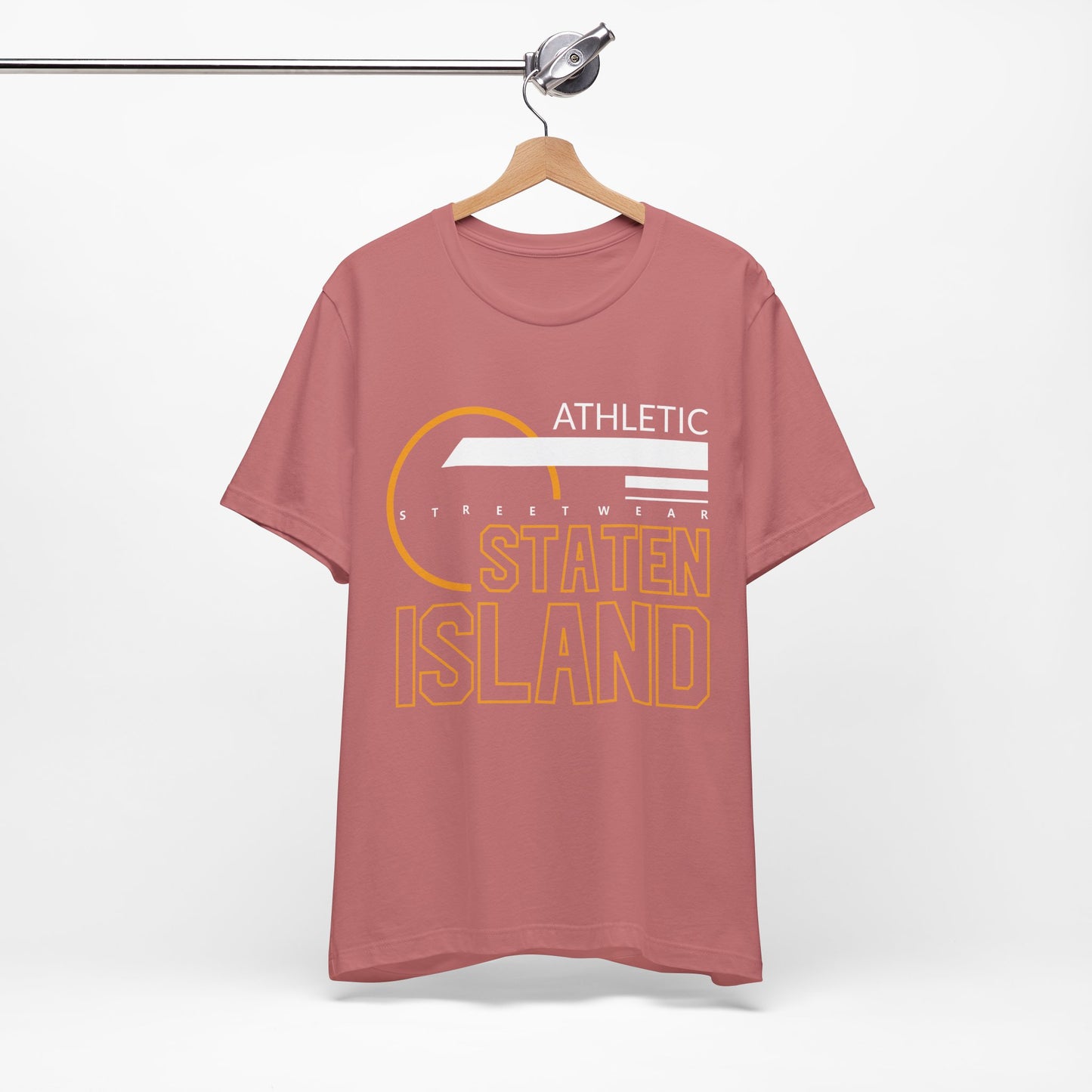 T-Shirt Unisex T Shirt - Athletic Staten Island Tee | Casual Comfort Fit | Affinite Mauve