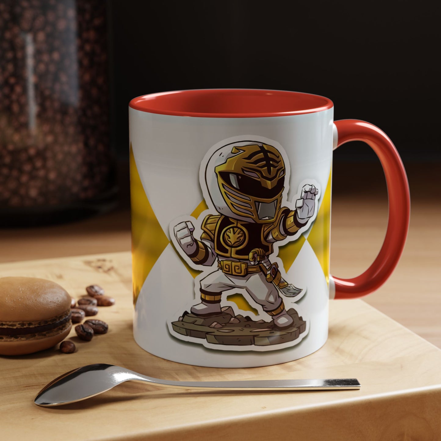 Mug White Ranger Mug – 11oz & 15oz Mighty Morphin Power Rangers Ceramic Cup