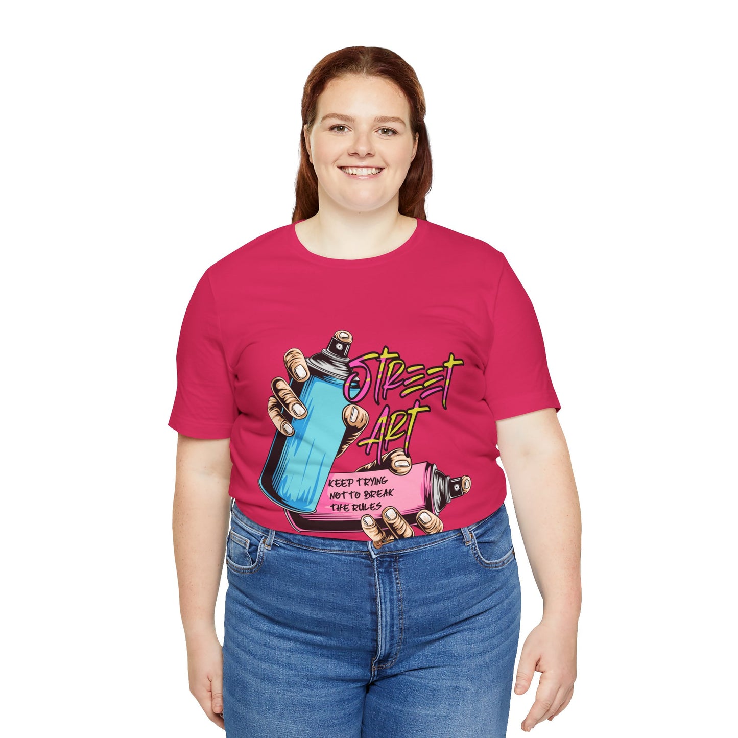 T-Shirt Street Art T-Shirts - Keep Trying Unisex Tee | Graphic Urban Wear