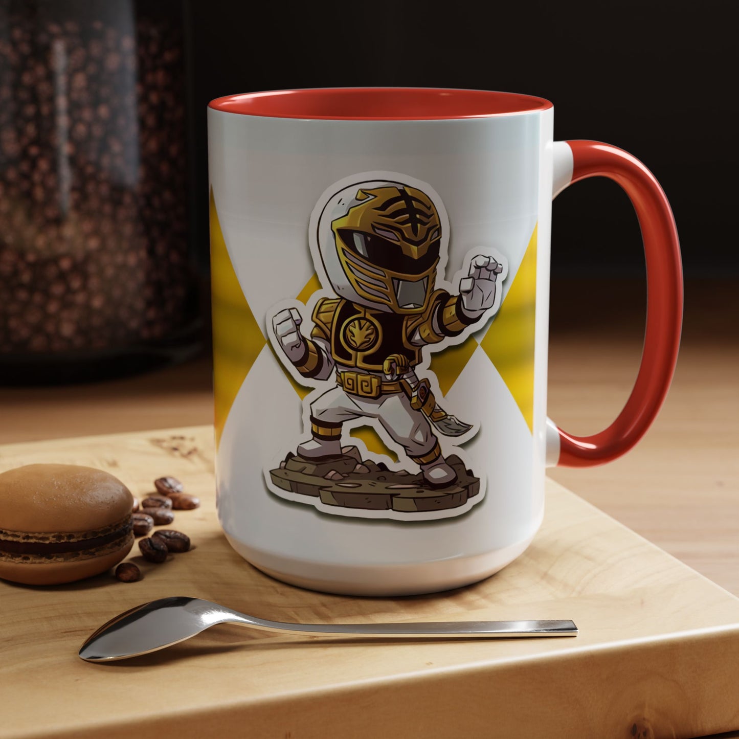 Mug White Ranger Mug – 11oz & 15oz Mighty Morphin Power Rangers Ceramic Cup