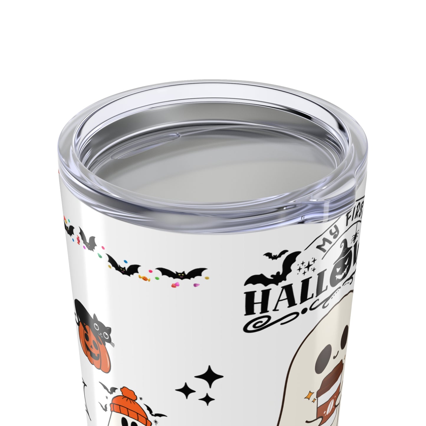 Tumblers Tumbler 20oz White, "Spooky Halloween 20oz Tumbler" Keep Your Drinks Hot or Cold with Style!