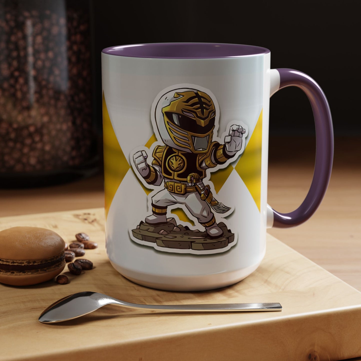 Mug White Ranger Mug – 11oz & 15oz Mighty Morphin Power Rangers Ceramic Cup
