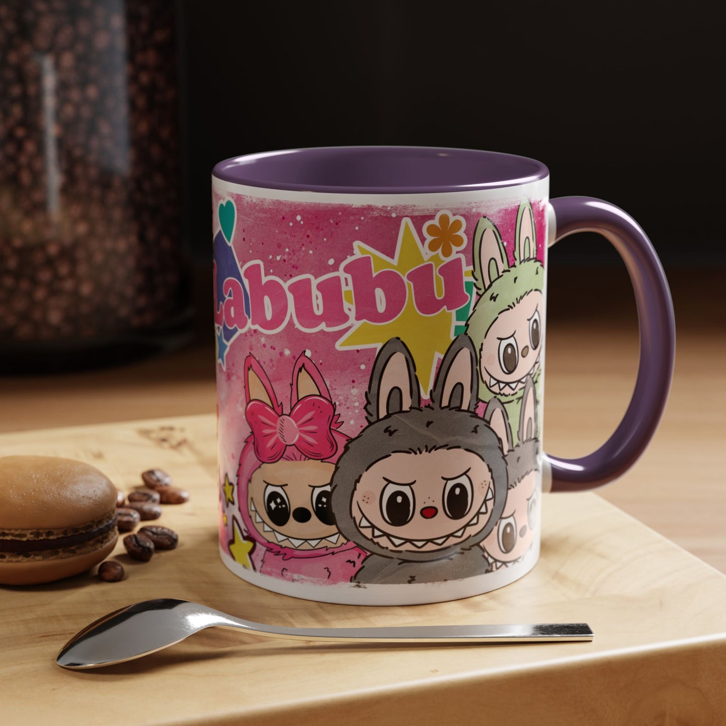 Mug Labubu Themed Accent Coffee Mug - Colorful & Whimsical Design for Kids and Collectors
