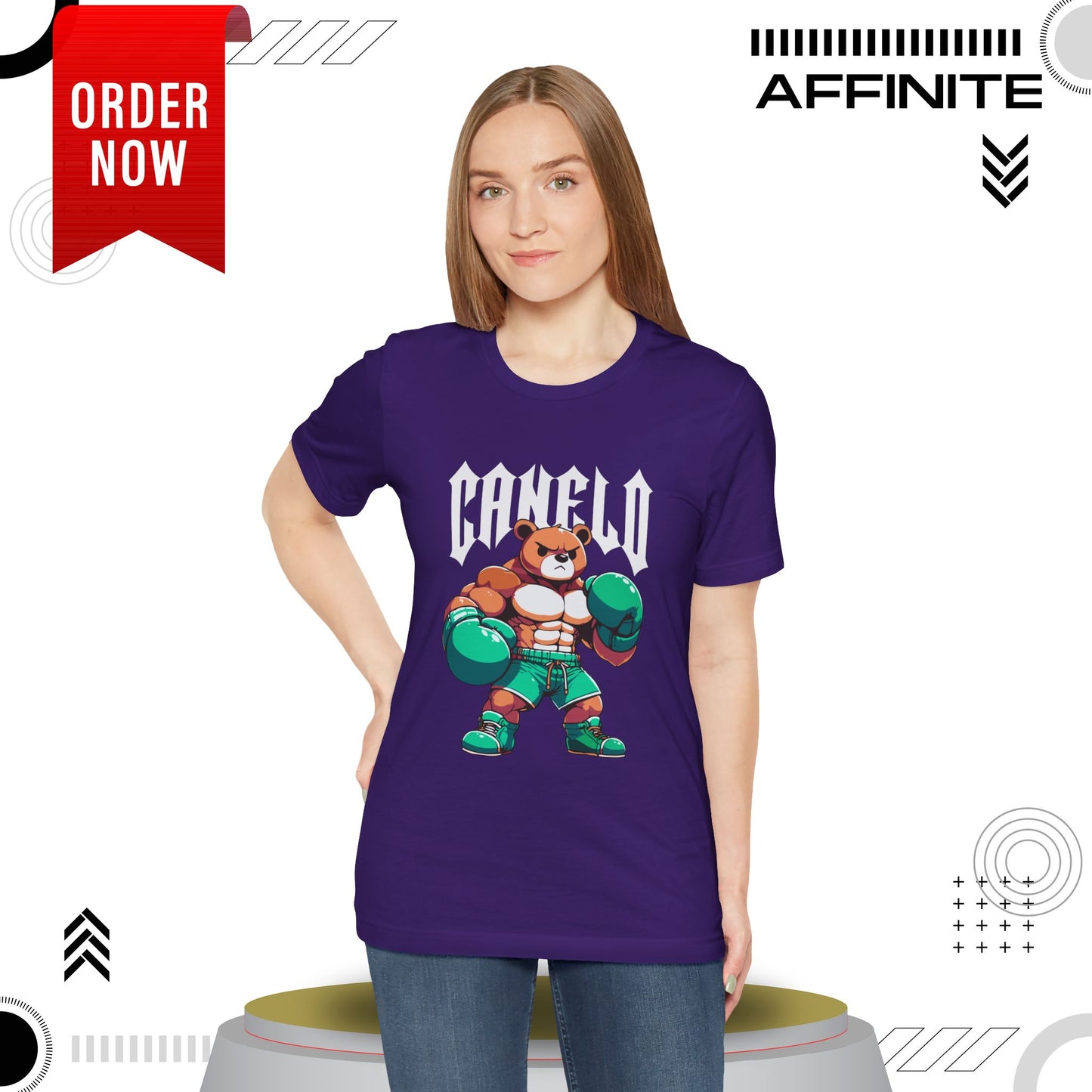 T-Shirt Boxing Bear T-Shirt - Unisex Jersey Short Sleeve Tee Inspired by Canelo
