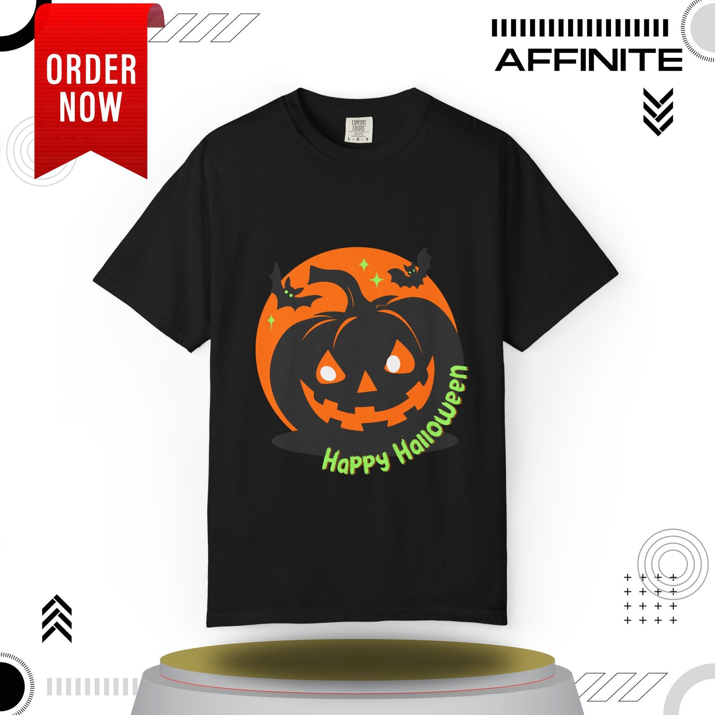 T-Shirt Mens Halloween T Shirts - Wickedly Soft Garment-Dyed Tee Black