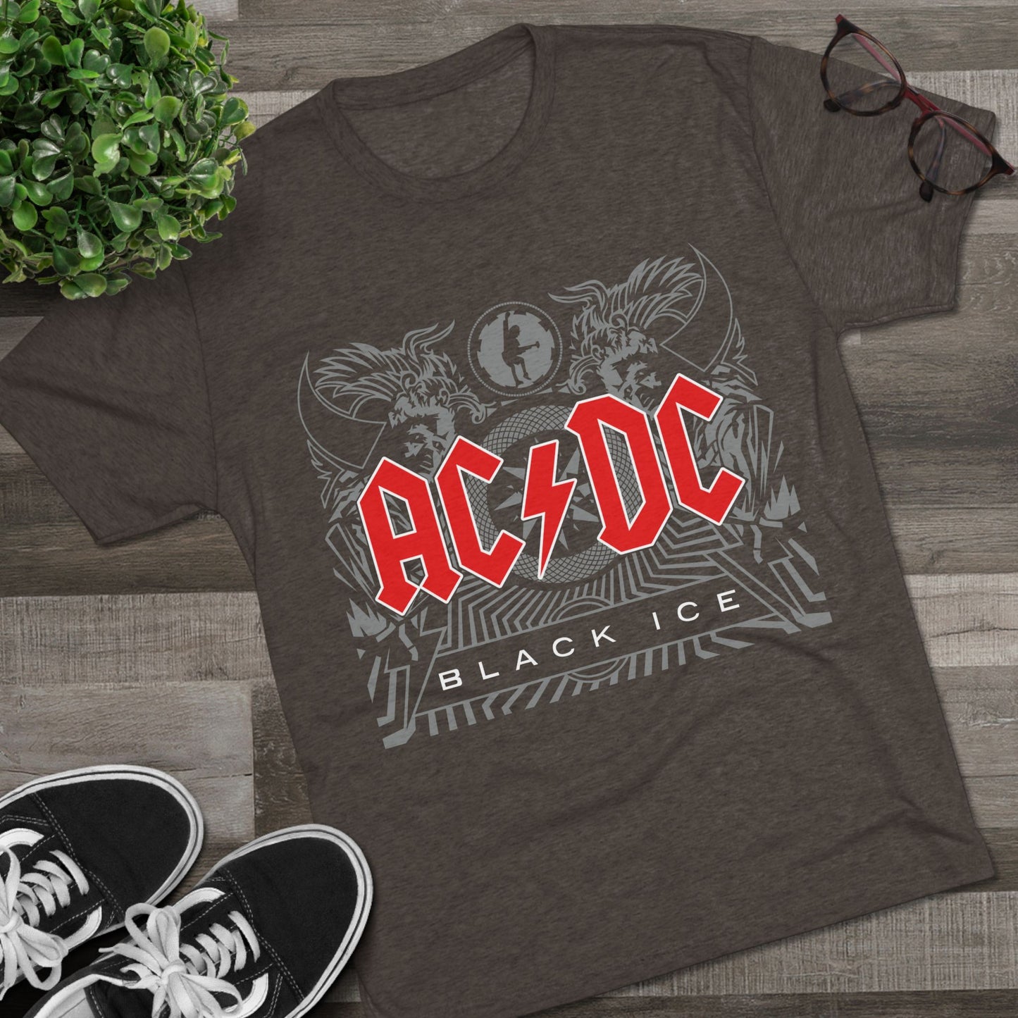 T-Shirt ACDC Black Ice T-Shirt - Official Graphic Rock Tee (Unisex)