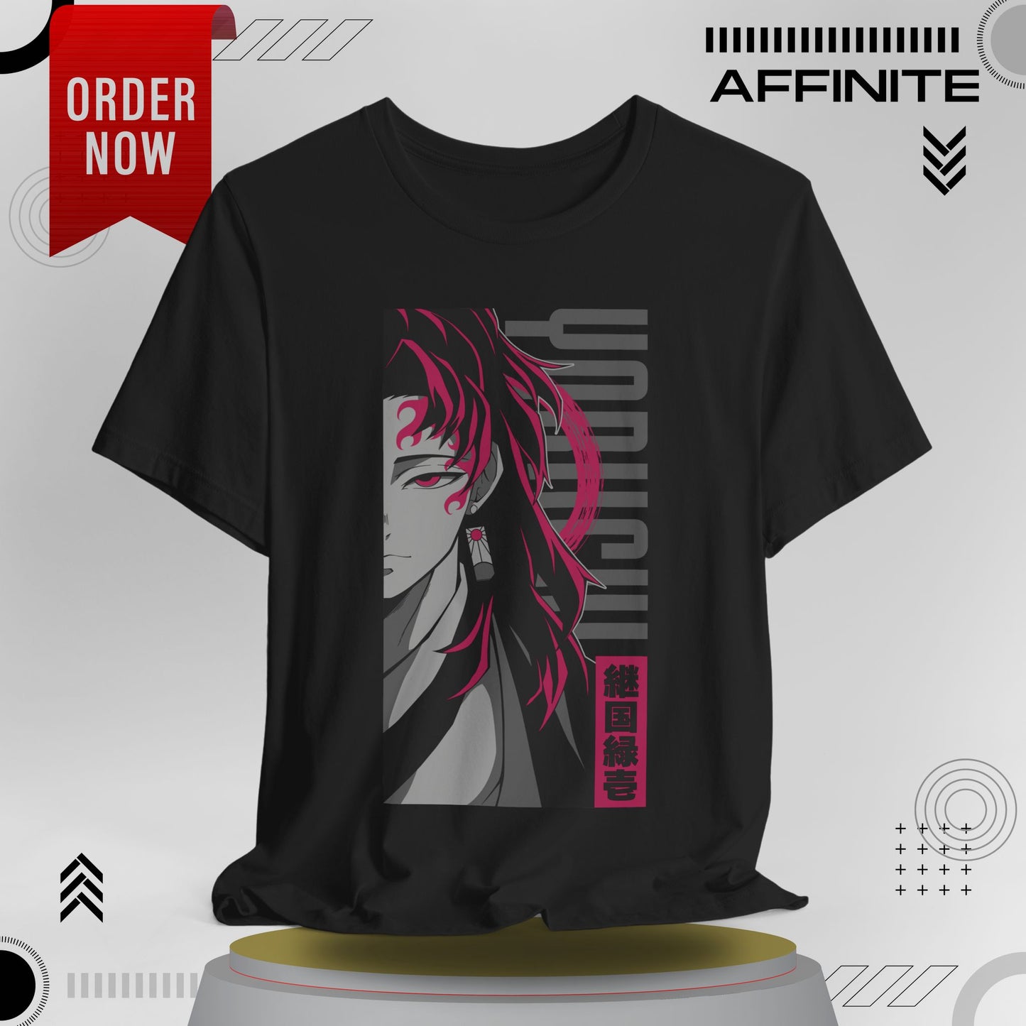 T-Shirt Yoriichi Anime T-Shirt - Demon Slayer Inspired Graphic Tee (Unisex Cotton)