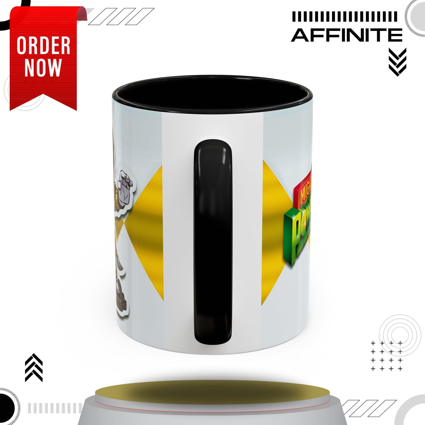 Mug White Ranger Mug – 11oz & 15oz Mighty Morphin Power Rangers Ceramic Cup