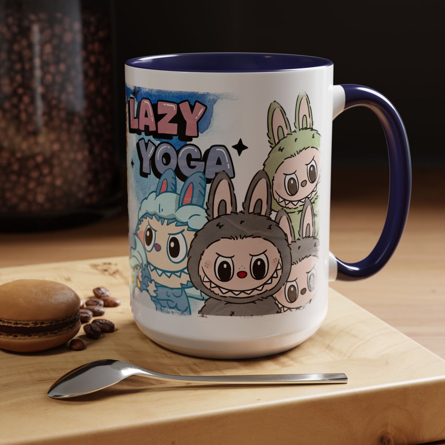 Mug Lazy Yoga Monsters Coffee Mug - Fun Accent Mug for Yoga Lovers