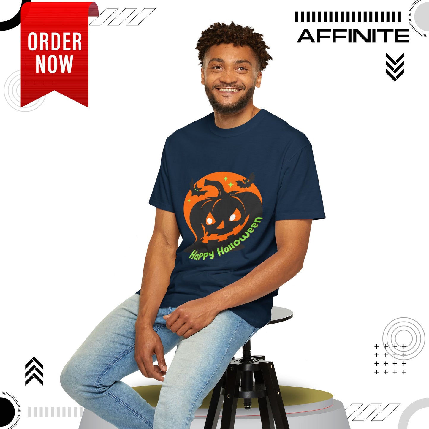 T-Shirt Mens Halloween T Shirts - Wickedly Soft Garment-Dyed Tee