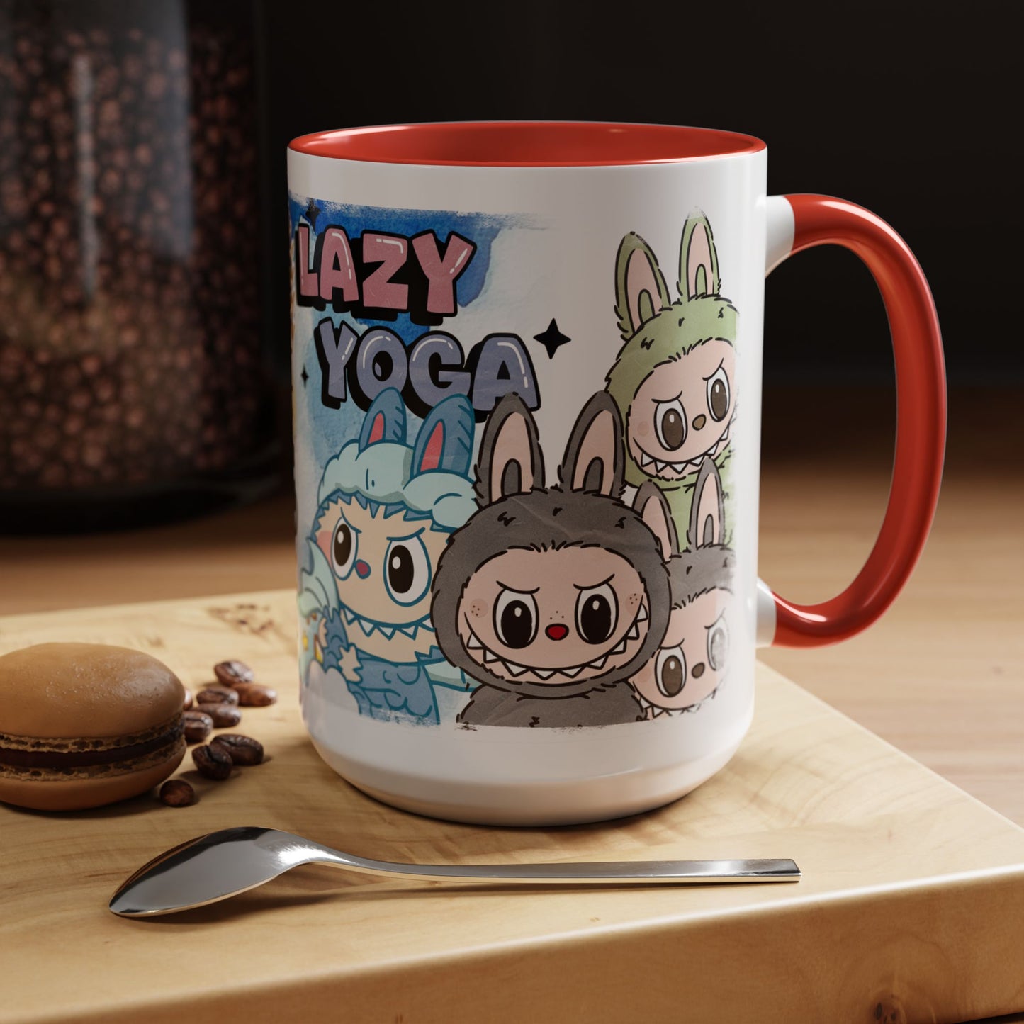 Mug Lazy Yoga Monsters Coffee Mug - Fun Accent Mug for Yoga Lovers