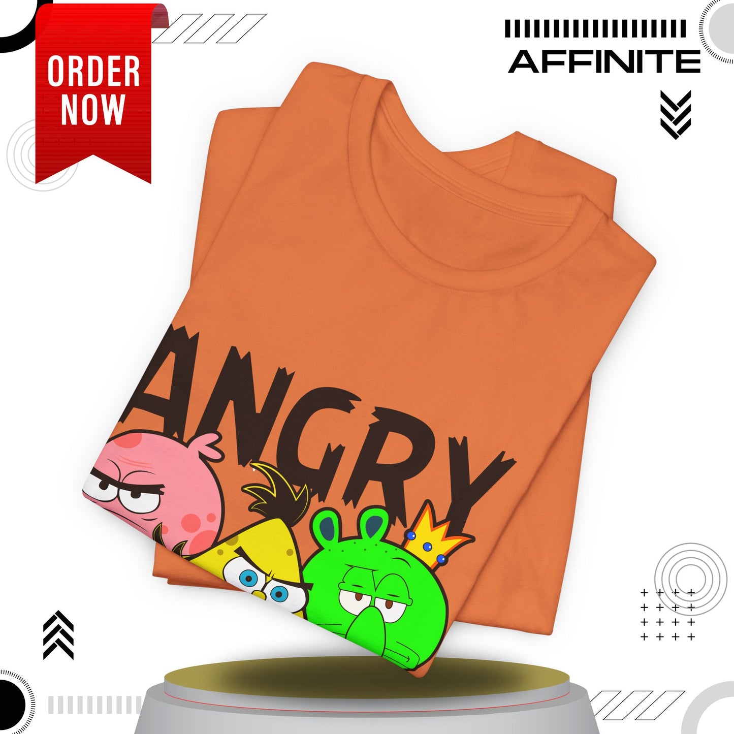 T-Shirt Angry Sponge T-Shirt - Funny Graphic Tee for Gamers (Unisex Cotton)