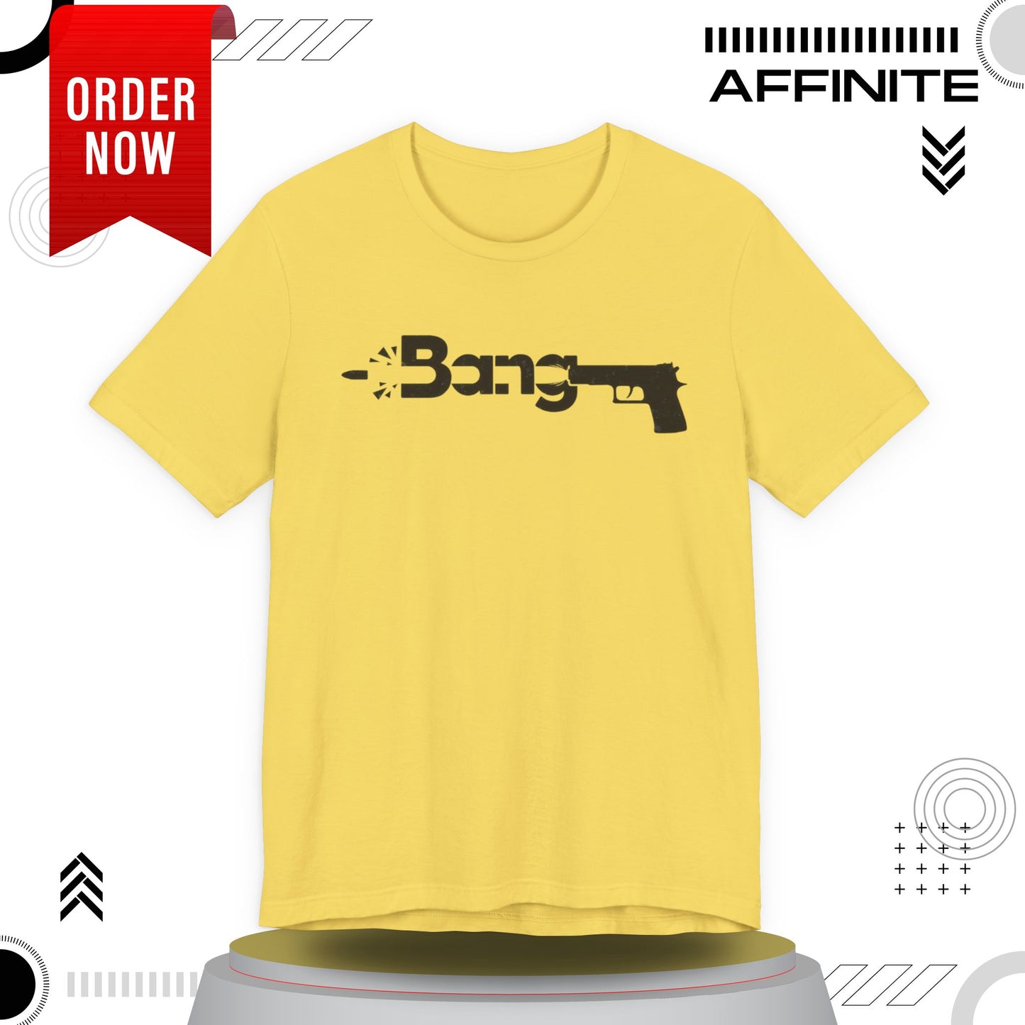 T-Shirt Bang Graphic Unisex Jersey Short Sleeve Tee - Casual Streetwear T-Shirt