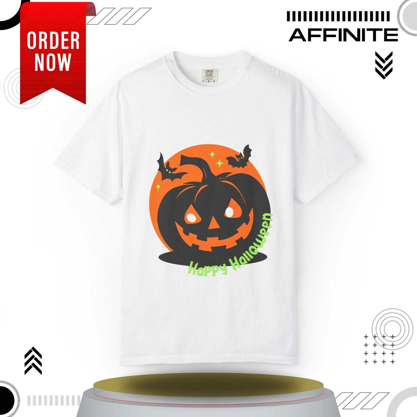 T-Shirt Mens Halloween T Shirts - Wickedly Soft Garment-Dyed Tee White