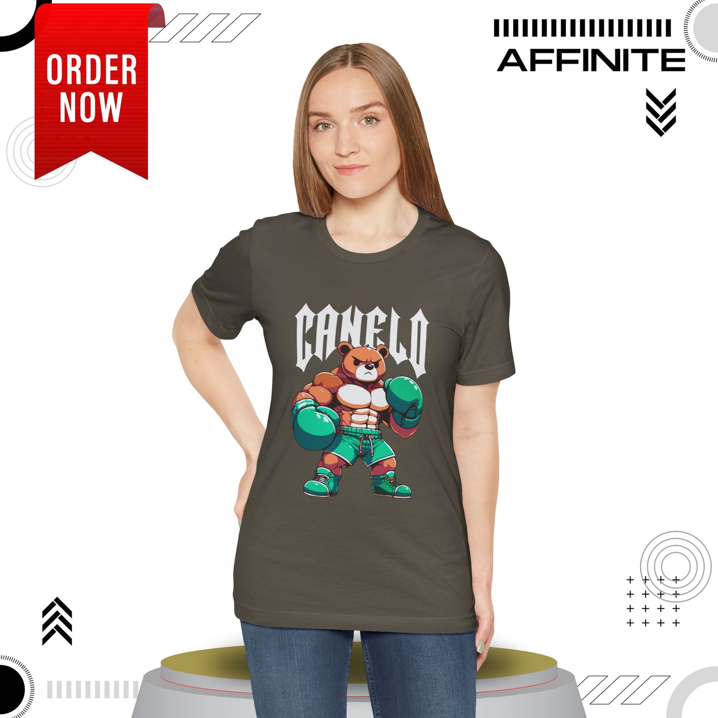 T-Shirt Boxing Bear T-Shirt - Unisex Jersey Short Sleeve Tee Inspired by Canelo