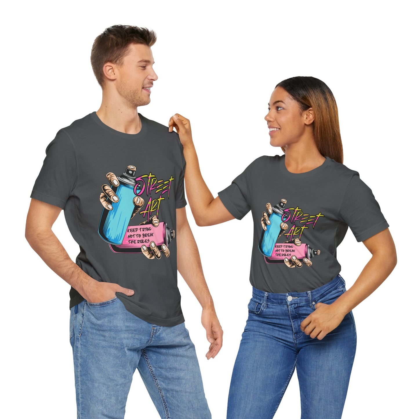 T-Shirt Street Art T-Shirts - Keep Trying Unisex Tee | Graphic Urban Wear