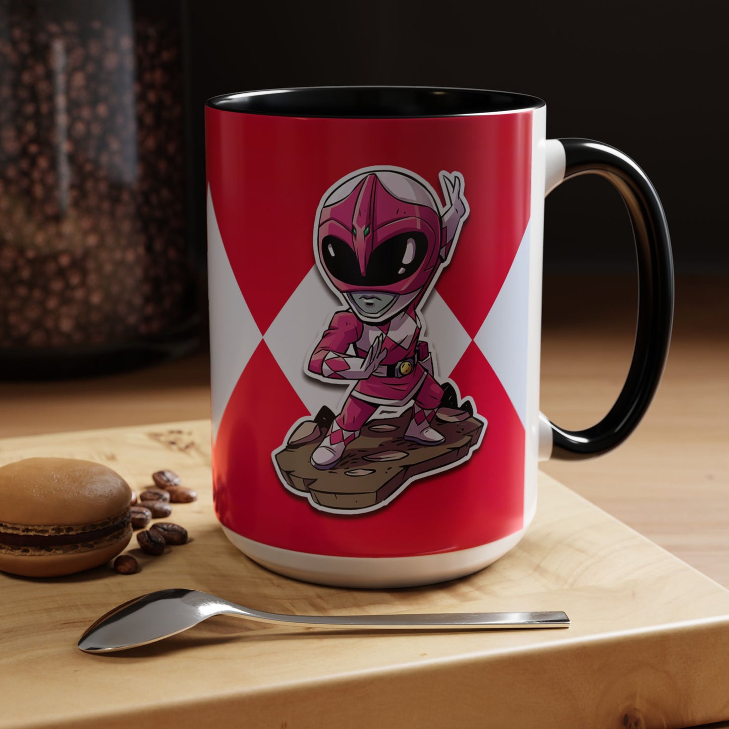Mug Mighty Morphin Power Rangers Pink Ranger Ceramic Mug - 11oz & 15oz Coffee Mug - Accent Mug for Pop Culture Fans