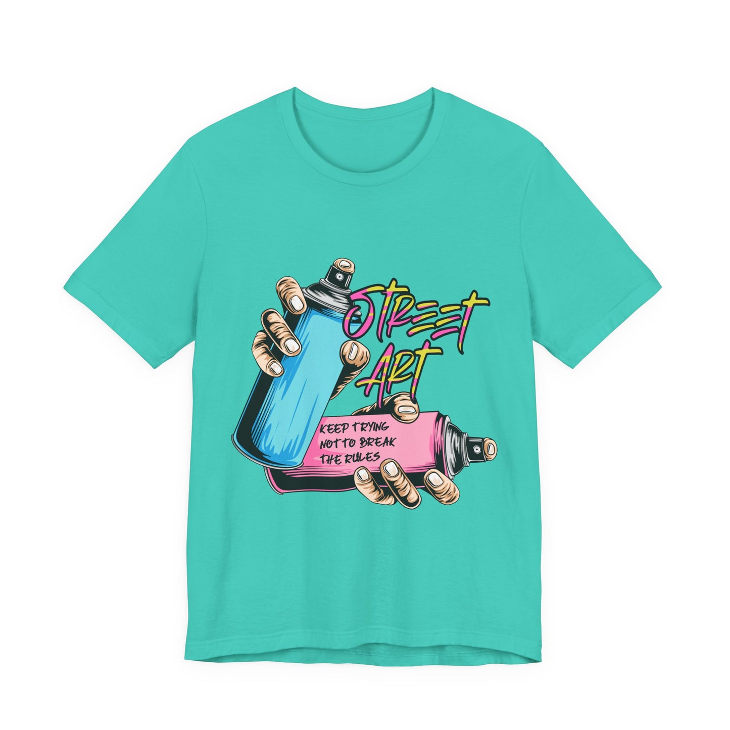 T-Shirt Street Art T-Shirts - Keep Trying Unisex Tee | Graphic Urban Wear