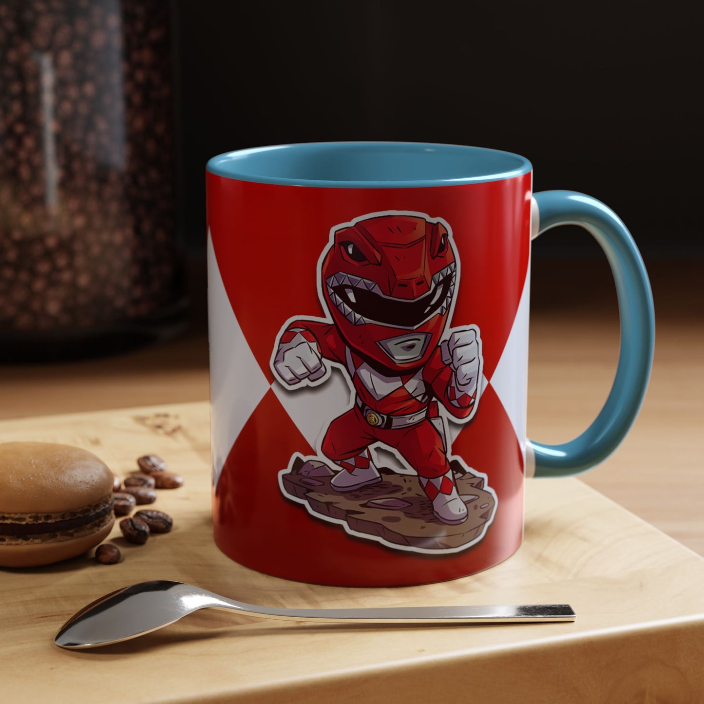 Mug Mighty Morphin Power Rangers Red Ranger Ceramic Mug - 11oz & 15oz Coffee Mug - Accent Mug for Pop Culture Fans