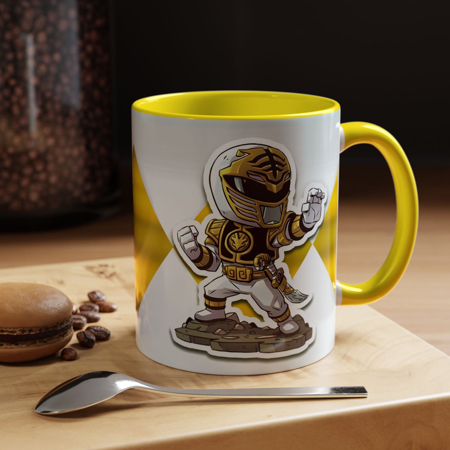 Mug White Ranger Mug – 11oz & 15oz Mighty Morphin Power Rangers Ceramic Cup