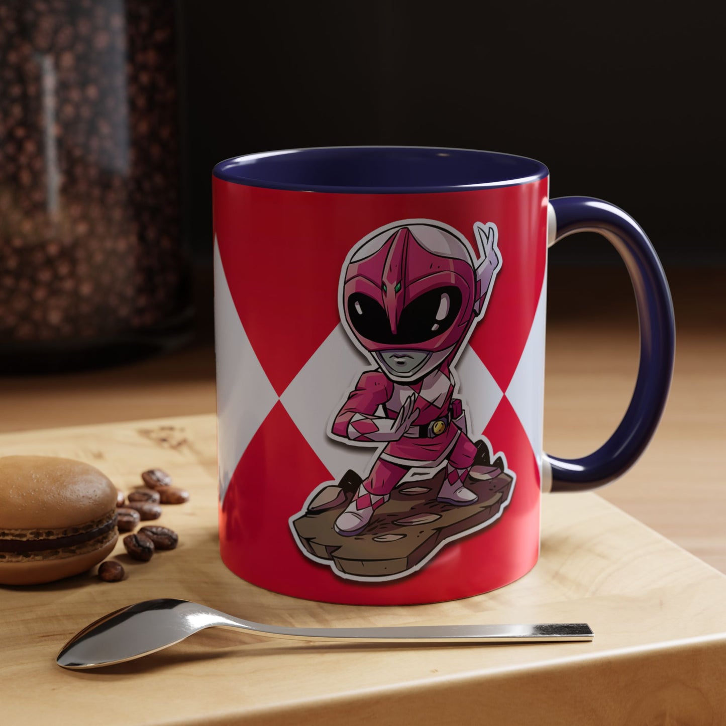 Mug Mighty Morphin Power Rangers Pink Ranger Ceramic Mug - 11oz & 15oz Coffee Mug - Accent Mug for Pop Culture Fans