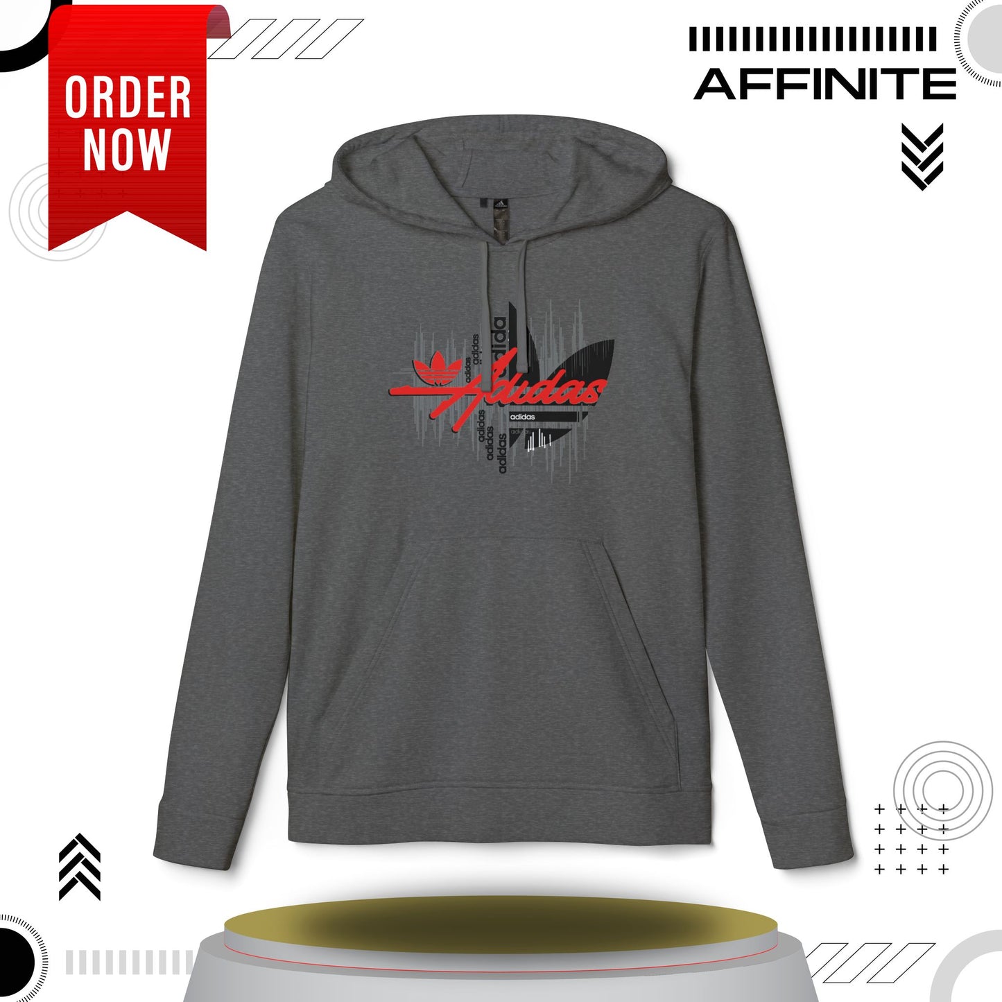 Hoodie Fleece Hoodie - T rendy Adidas Unisex Streetwear and Lounge Wear