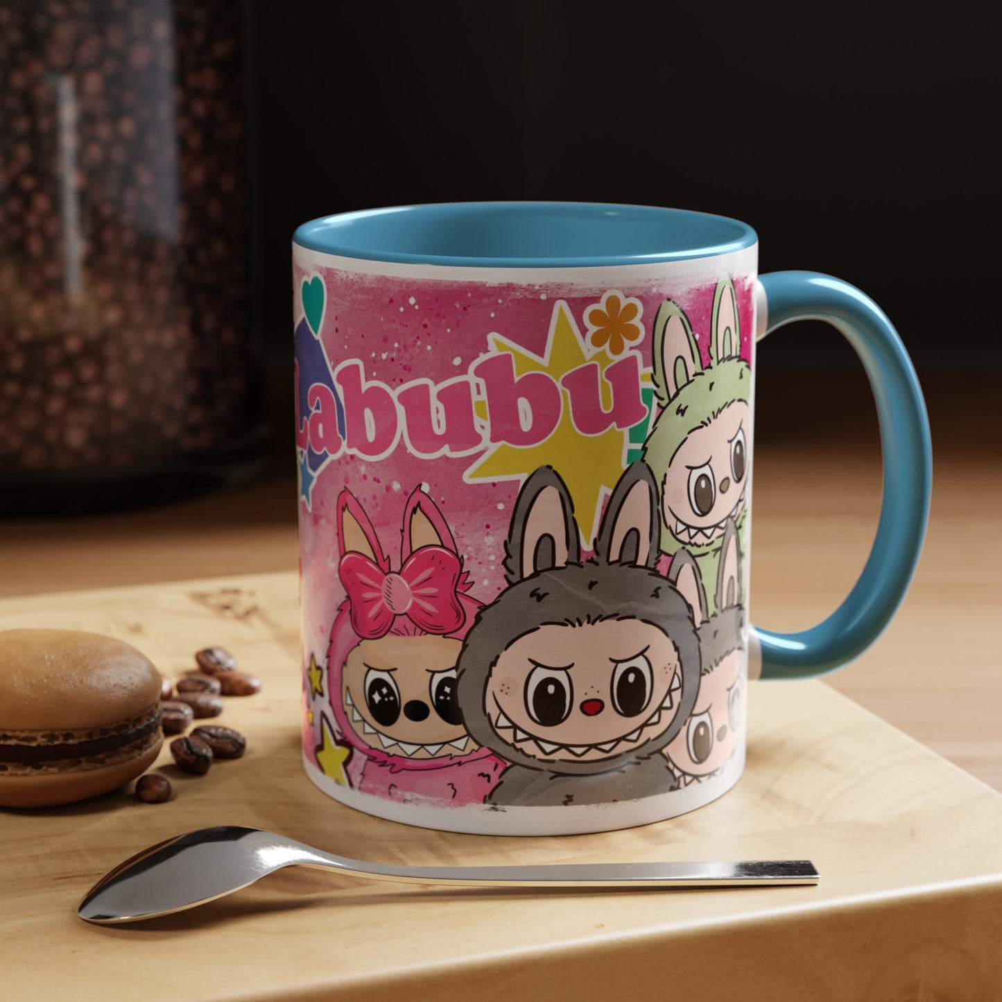 Mug Labubu Themed Accent Coffee Mug - Colorful & Whimsical Design for Kids and Collectors