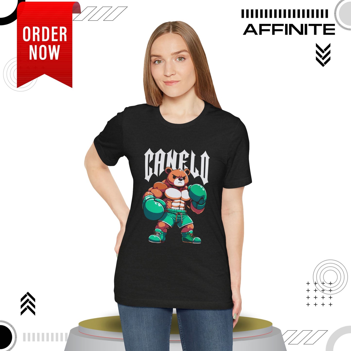 T-Shirt Boxing Bear T-Shirt - Unisex Jersey Short Sleeve Tee Inspired by Canelo
