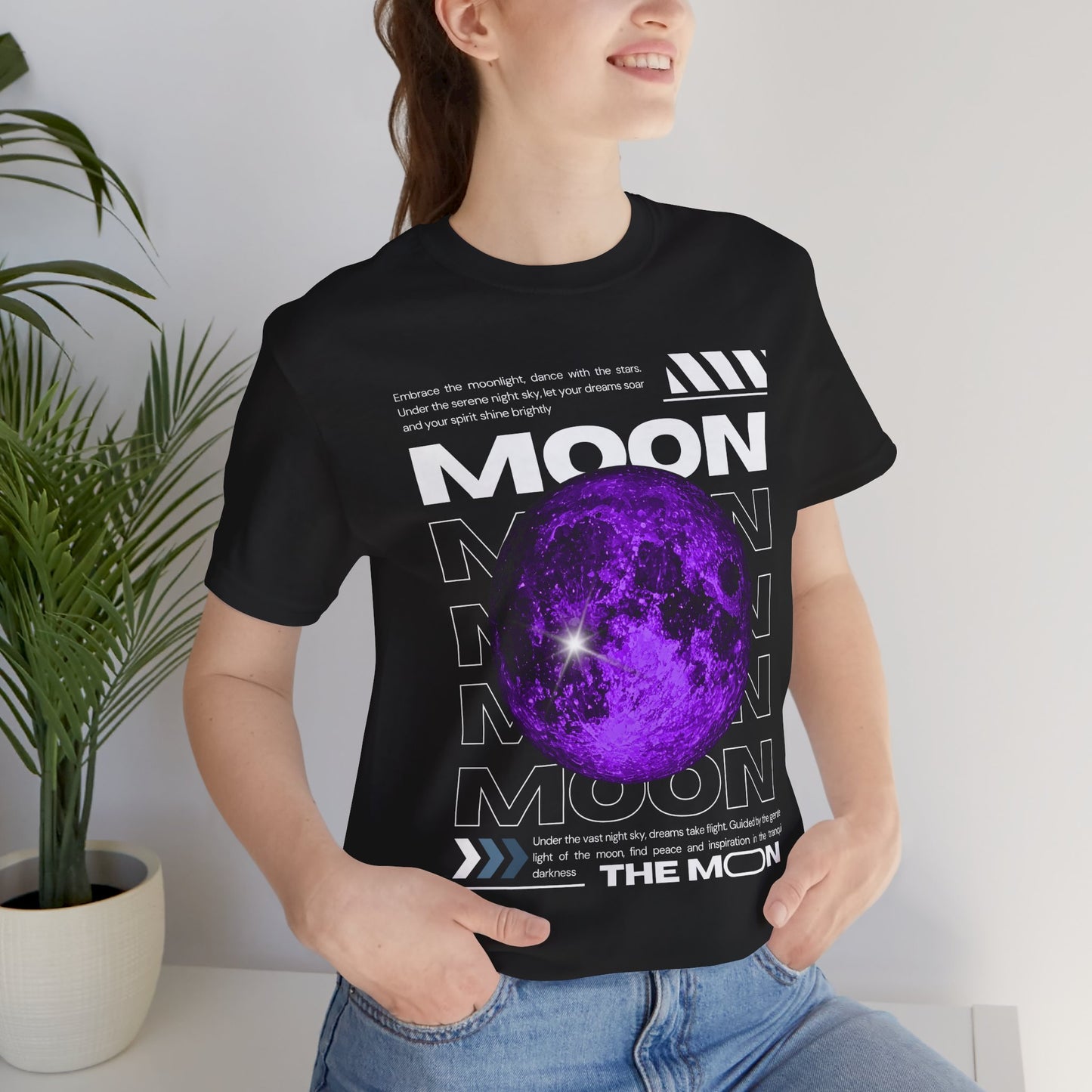 T-Shirt Unisex Moon-Themed T-Shirt | Casual Short Sleeve Tee | Astronaut Lover Gift