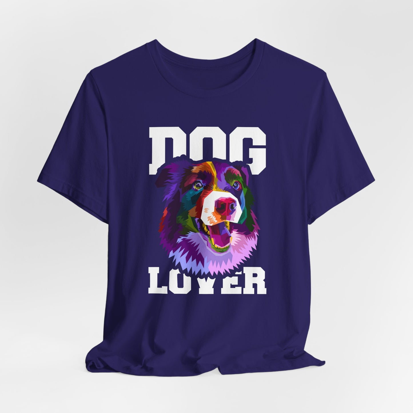 T-Shirt Unisex Dog Lover Shirt | Graphic T-Shirt with Dog Design and 'Dog Lover' Text