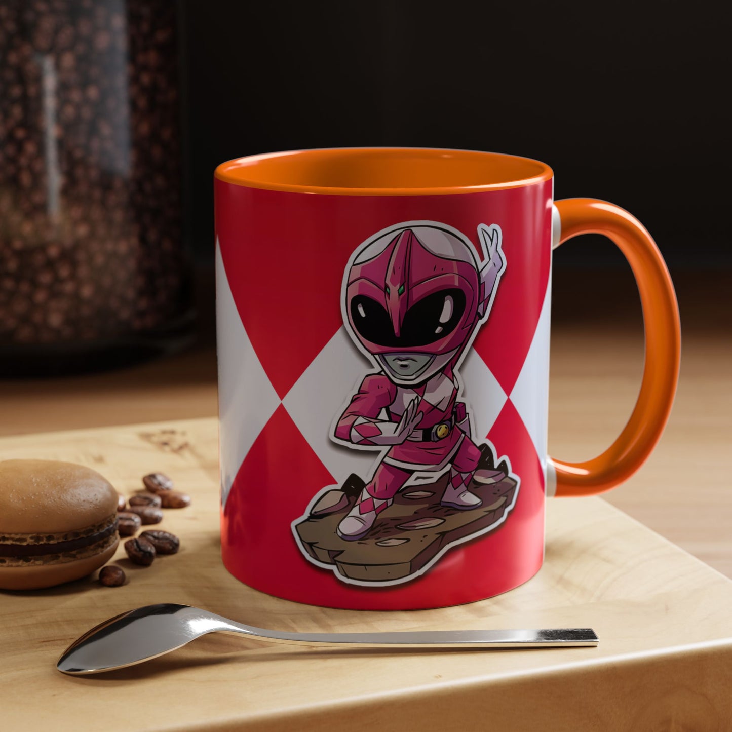 Mug Mighty Morphin Power Rangers Pink Ranger Ceramic Mug - 11oz & 15oz Coffee Mug - Accent Mug for Pop Culture Fans