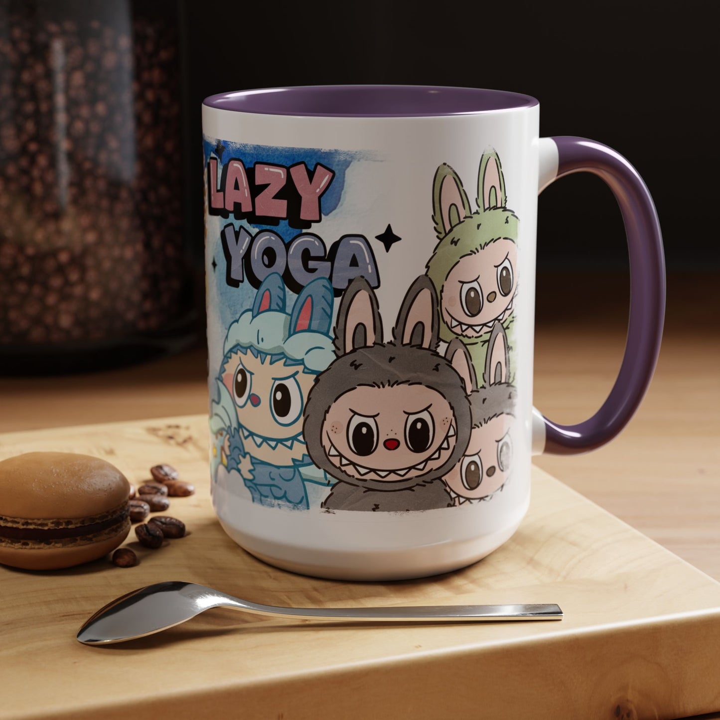 Mug Lazy Yoga Monsters Coffee Mug - Fun Accent Mug for Yoga Lovers